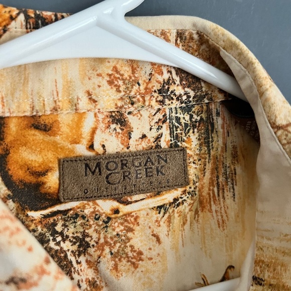 Morgan Creek Shirt Size XL Button-Down All Over Deer Print Outdoor Hunting - Picture 4 of 5